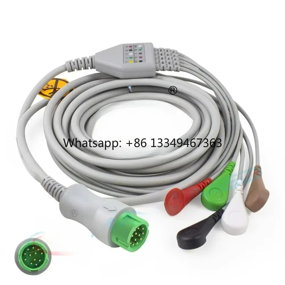 Best price Compatible Medical Suppliers Cables Ekg Compatible With Mindray One-Piece 5-lead Clip Lead Wire 12 Pin Cable discoun
Best price Compatible Medical Suppliers Cables Ekg Compatible With Mindray One-Piece 5-lead Clip Lead Wire 12 Pin Cable discoun