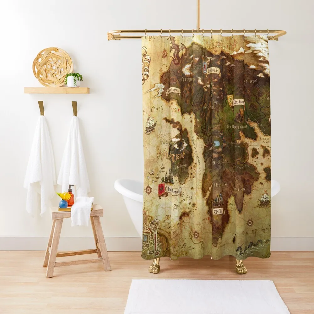 Eorzea FFXIV Map Shower Curtain Bathroom And Shower Bathroom Accessories Waterproof Shower And Anti-Mold Curtain
Eorzea FFXIV Map Shower Curtain Bathroom And Shower Bathroom Accessories Waterproof Shower And Anti-Mold Curtain