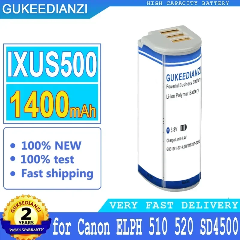1400mAh GUKEEDIANZI Battery NB-9L For Canon ELPH 510 520 530 HS for PowerShot N SD4500 IS IXUS 1000 1100 500 Big Power bateria
1400mAh GUKEEDIANZI Battery NB-9L For Canon ELPH 510 520 530 HS for PowerShot N SD4500 IS IXUS 1000 1100 500 Big Power bateria