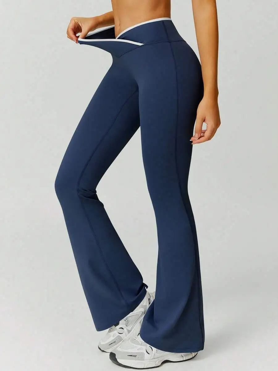 Women 2pcs Sports Vest And Flare Pants Set Contrast Color High Waist Fashion Summer
Women 2pcs Sports Vest And Flare Pants Set Contrast Color High Waist Fashion Summer