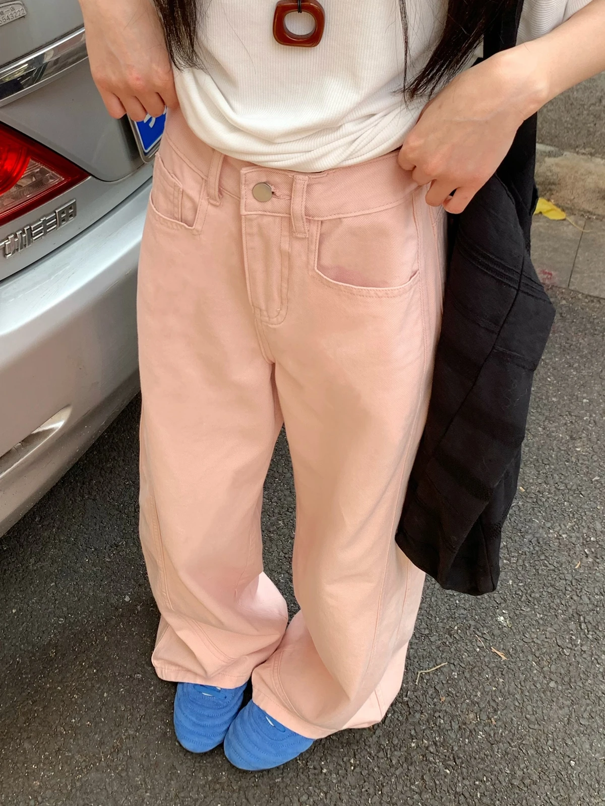 ZHISILAO Pink Wide Leg Straight Jeans Women Vintage High Waist Full Length Denim Pants Streetwear Spring Summer 2025
ZHISILAO Pink Wide Leg Straight Jeans Women Vintage High Waist Full Length Denim Pants Streetwear Spring Summer 2025