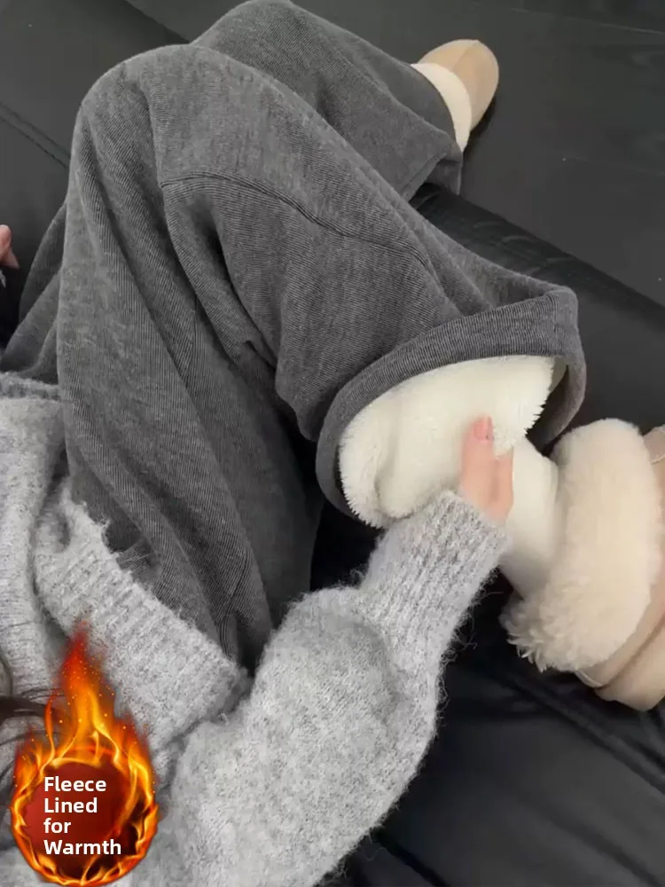 Ультратонкие женские брюки из овечьего флиса на осень-зиму, свободные хлопковые повседневные спортивные брюки с широкими штанинами, утепленные, маленькие размеры
Ультратонкие женские брюки из овечьего флиса на осень-зиму, свободные хлопковые повседневные спортивные брюки с широкими штанинами, утепленные, маленькие размеры