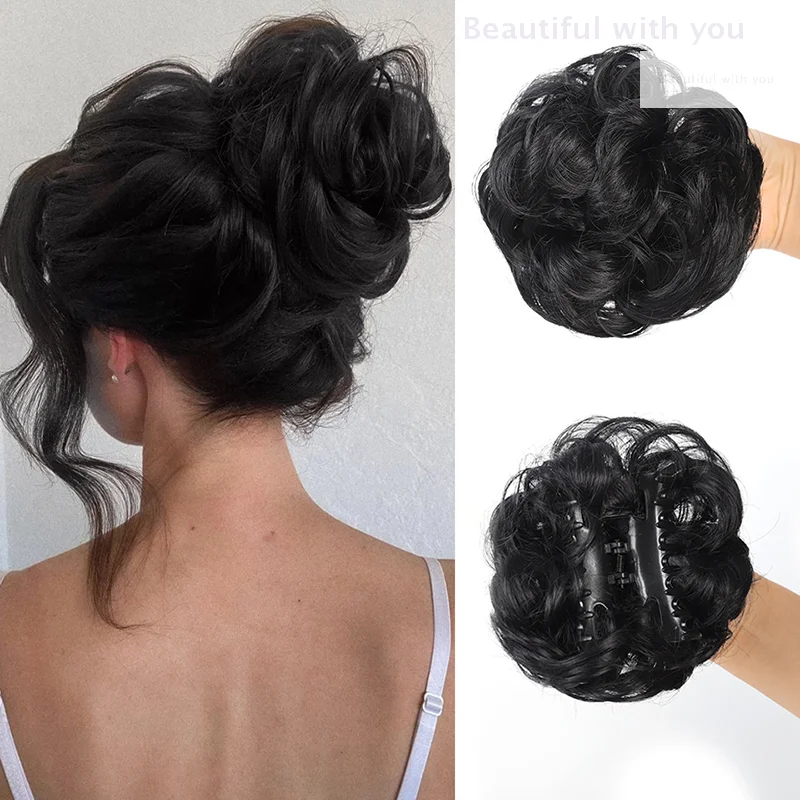 Synthetic Hair Bun Hair Clips Fluffy Curly Hair For Women Ponytail Hair Increases Claw Clip Lifelike Hairpiece Styling Tools
Synthetic Hair Bun Hair Clips Fluffy Curly Hair For Women Ponytail Hair Increases Claw Clip Lifelike Hairpiece Styling Tools