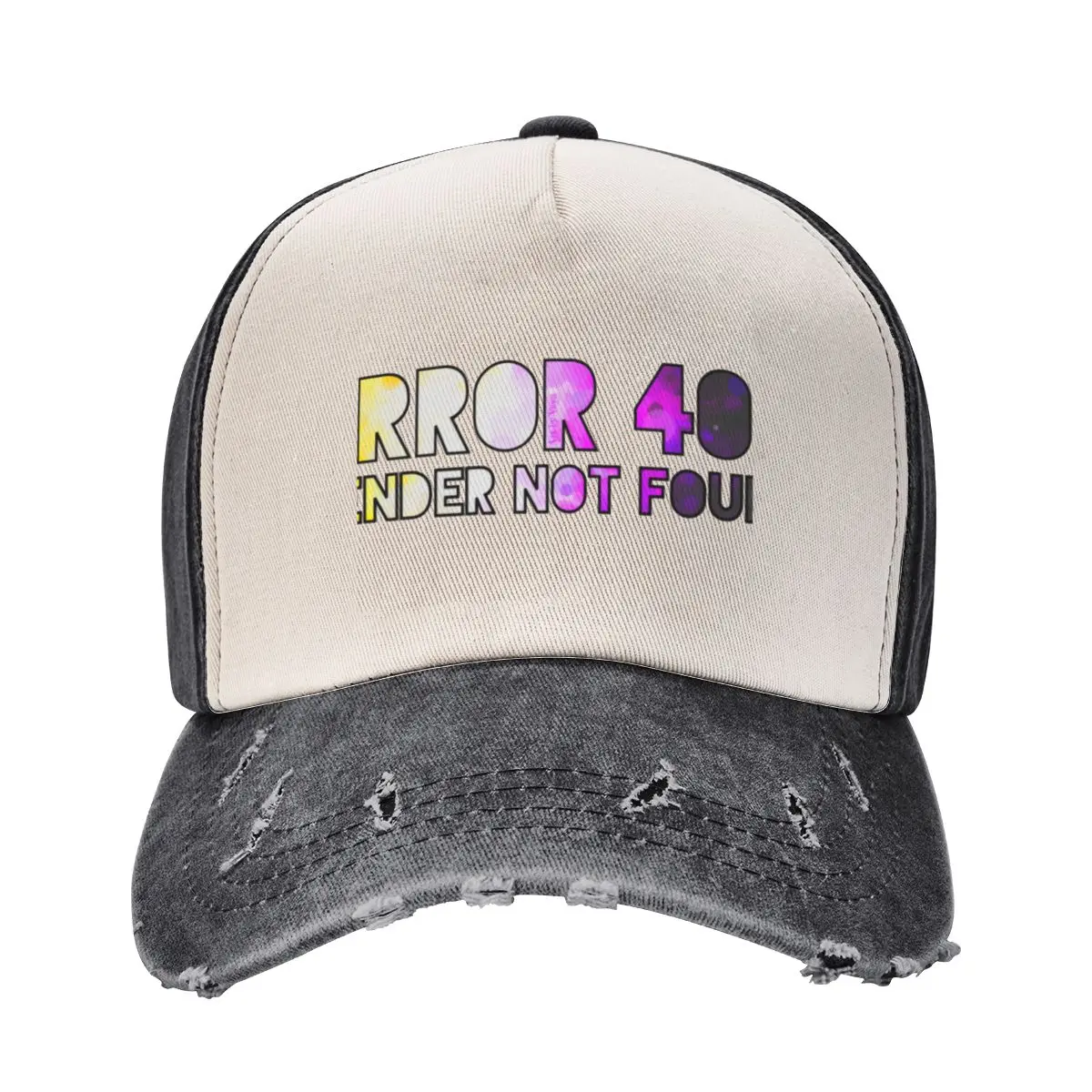Error 404 - Gender Not Found Enby/Black Baseball Cap Cosplay Hat Man Luxury fun hats New In The Hat Baseball For Men Women's
Error 404 - Gender Not Found Enby/Black Baseball Cap Cosplay Hat Man Luxury fun hats New In The Hat Baseball For Men Women's
