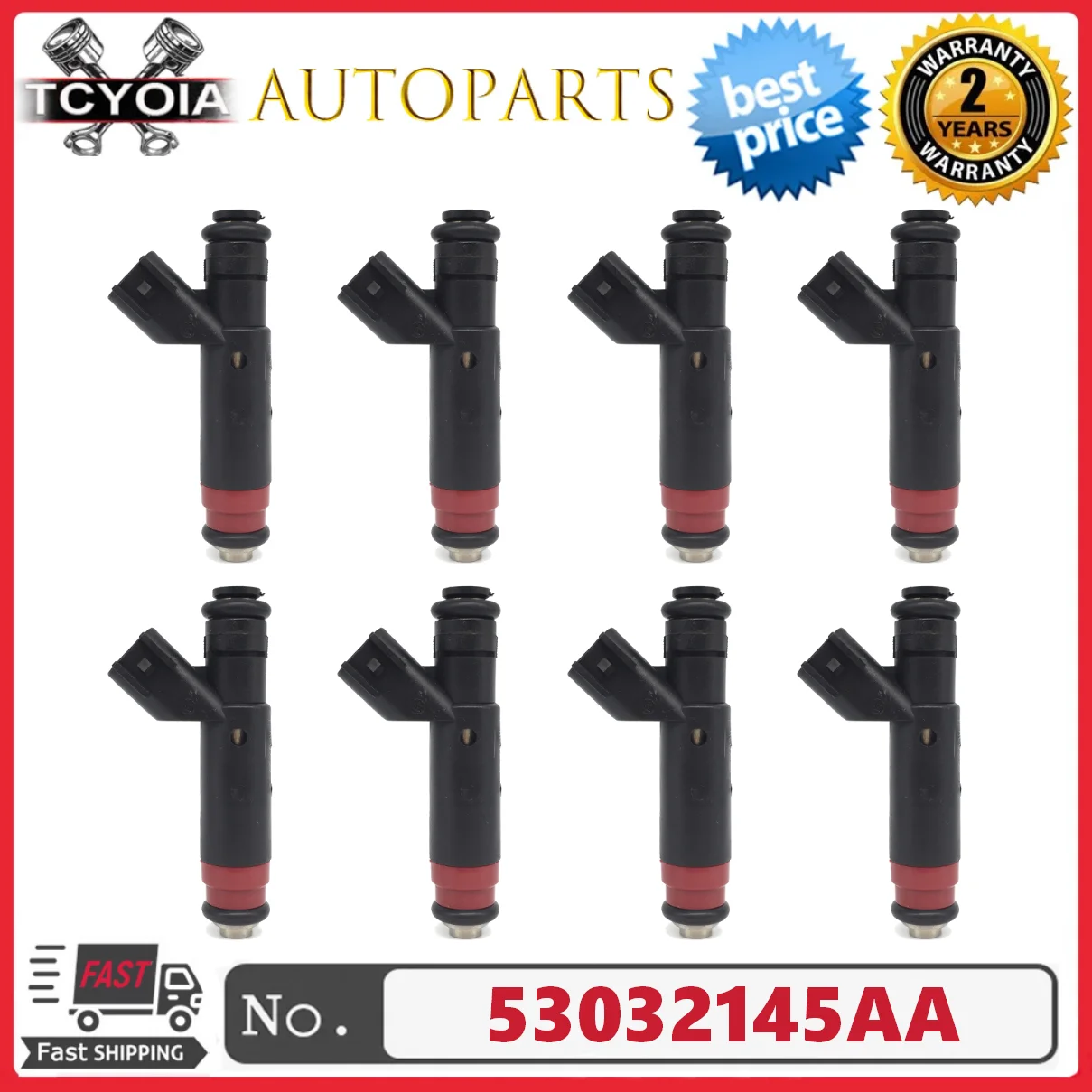 New 8pcs/lot Fuel Injectors for 2002 2003 Dodge Ram 1500 4.7L V8 53032145AA
New 8pcs/lot Fuel Injectors for 2002 2003 Dodge Ram 1500 4.7L V8 53032145AA