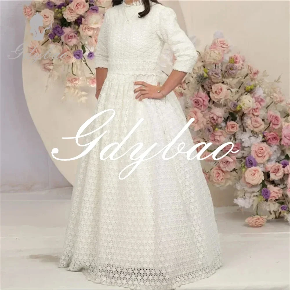 Customized White Flower Girl Dress For Wedding Lace High Waist Floor Length Elegant Kids Birthday Party First Communion Gown
Customized White Flower Girl Dress For Wedding Lace High Waist Floor Length Elegant Kids Birthday Party First Communion Gown