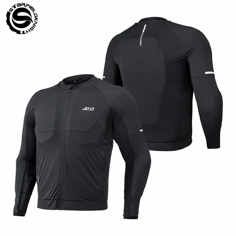 SFK Summer Breathable Motorcycle Soft Armor Jacket Black Riding Clothing Bottoming Shirt With CE Protective Gears Accessories
SFK Summer Breathable Motorcycle Soft Armor Jacket Black Riding Clothing Bottoming Shirt With CE Protective Gears Accessories