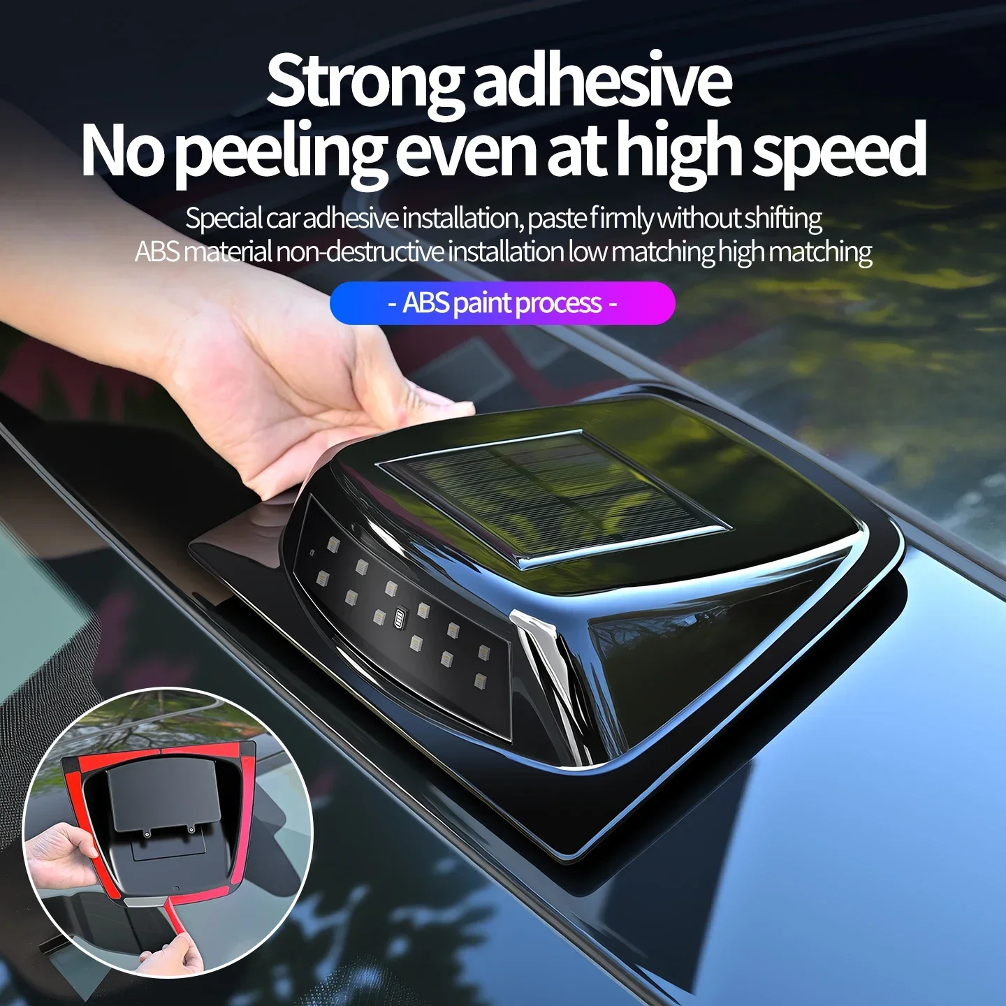 Solar-powered LED car roof LiDAR decorative cover light anti-collision warning strobe navigation light modification universal
Solar-powered LED car roof LiDAR decorative cover light anti-collision warning strobe navigation light modification universal