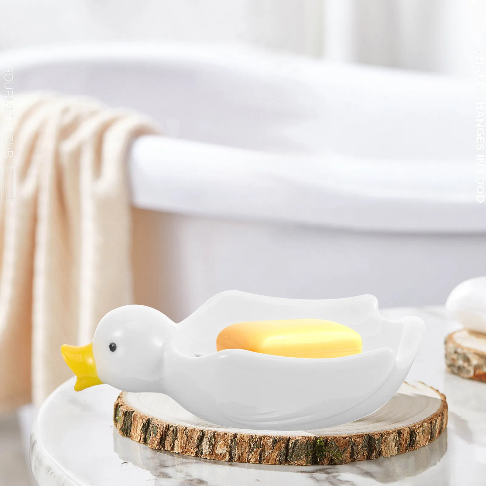 Ceramic Duck Shaped Self Draining Soap Dish for Bar Soap Bathroom Decorative Holder Tray Storage Container Ceramic Storage Box
Ceramic Duck Shaped Self Draining Soap Dish for Bar Soap Bathroom Decorative Holder Tray Storage Container Ceramic Storage Box