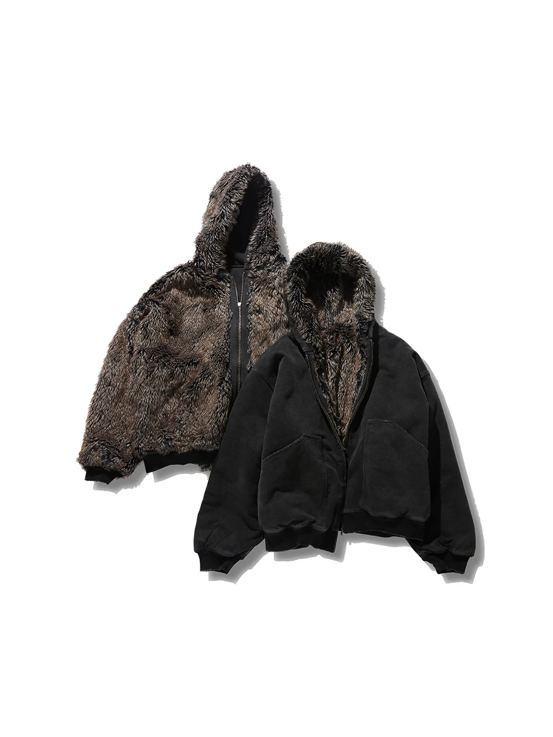 Mauroicardi Winter Oversized Thickened Warm Short Jacket Hoodie Men with Faux Fur Inside Loose Luxury Designer Streetwear 2025
Mauroicardi Winter Oversized Thickened Warm Short Jacket Hoodie Men with Faux Fur Inside Loose Luxury Designer Streetwear 2025