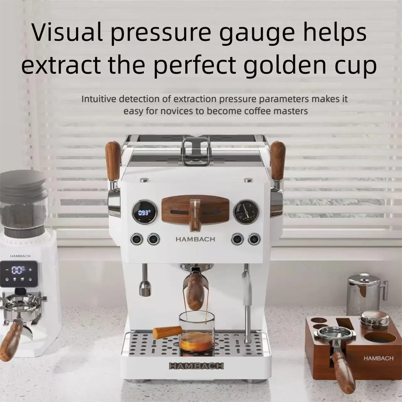 Профессиональная полуавтоматическая кофемашина Hambach DR7116 с регулируемым напряжением для домашнего и коммерческого использования
Профессиональная полуавтоматическая кофемашина Hambach DR7116 с регулируемым напряжением для домашнего и коммерческого использования