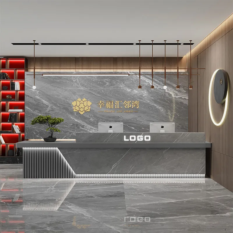 Industrial Modern Reception Desks Beauty Shelves Display Welcome Reception Desks Design Aesthetic Escritorio Lounge Furniture
Industrial Modern Reception Desks Beauty Shelves Display Welcome Reception Desks Design Aesthetic Escritorio Lounge Furniture