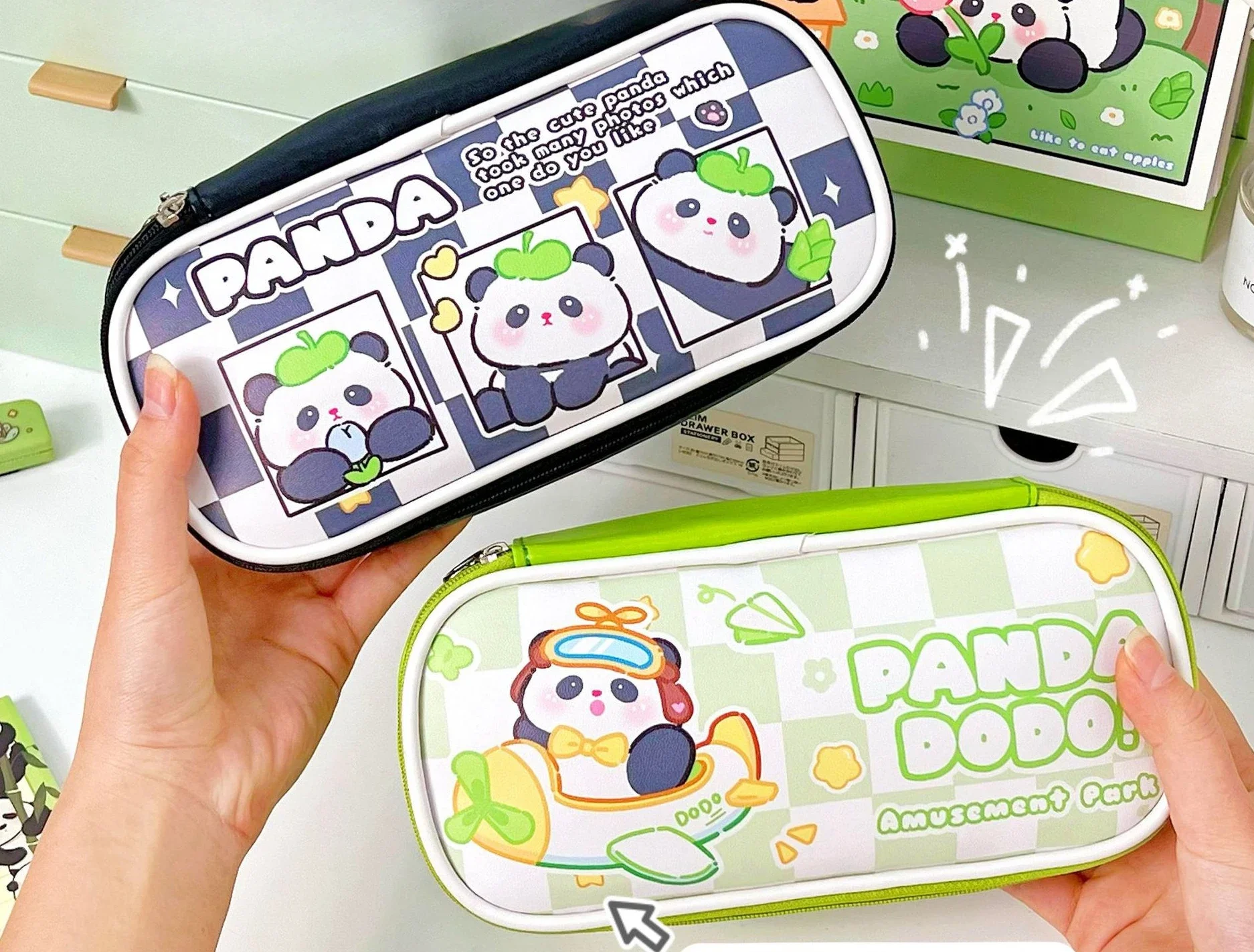 Panda Stationery Bag Cartoon Pencil Case Cute Student Large Capacity Stationery Storage Bag Creative Stationery Box Pencil Pouch
Panda Stationery Bag Cartoon Pencil Case Cute Student Large Capacity Stationery Storage Bag Creative Stationery Box Pencil Pouch