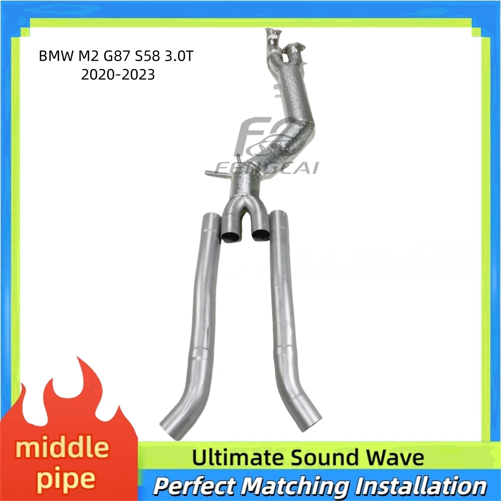 gh-performance equal-length middle tube resonator is perfectly installed for BMW M2 G87 S58 3.0T 2020-2023 SS304 exhaust pipe
gh-performance equal-length middle tube resonator is perfectly installed for BMW M2 G87 S58 3.0T 2020-2023 SS304 exhaust pipe