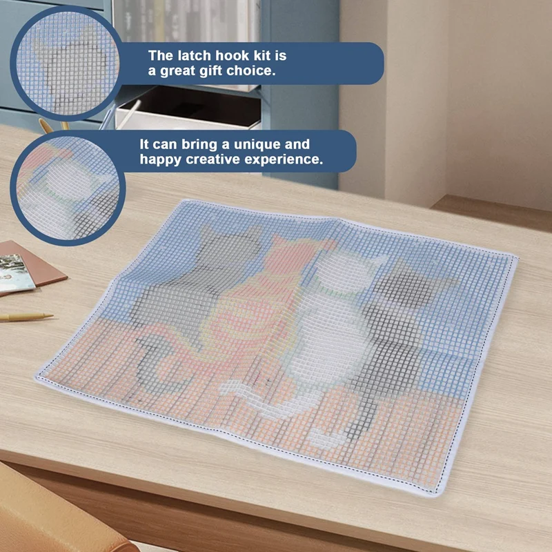 Наборы ковриков с крючком-защелкой, ковер для вязания крючком, коврик из пряжи для кошек, холст с предварительной печатью, коврик, вязаный крючком гобелен, декор для дивана-A51M
Наборы ковриков с крючком-защелкой, ковер для вязания крючком, коврик из пряжи для кошек, холст с предварительной печатью, коврик, вязаный крючком гобелен, декор для дивана-A51M