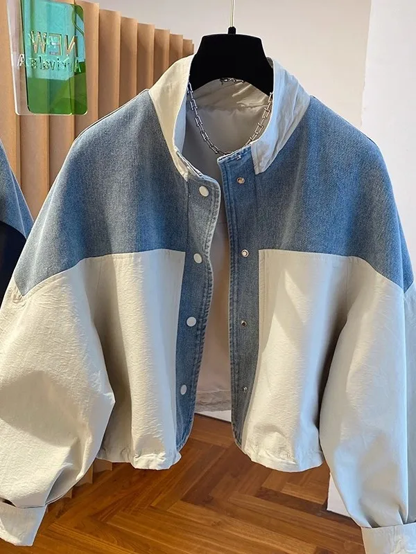 Korean Sle Loose Casual ort Denim Jaet Women's Stand Collar Outerwear Autumn 2025 New Faion Versatile Loose Fit ort...
Korean Sle Loose Casual ort Denim Jaet Women's Stand Collar Outerwear Autumn 2025 New Faion Versatile Loose Fit ort...