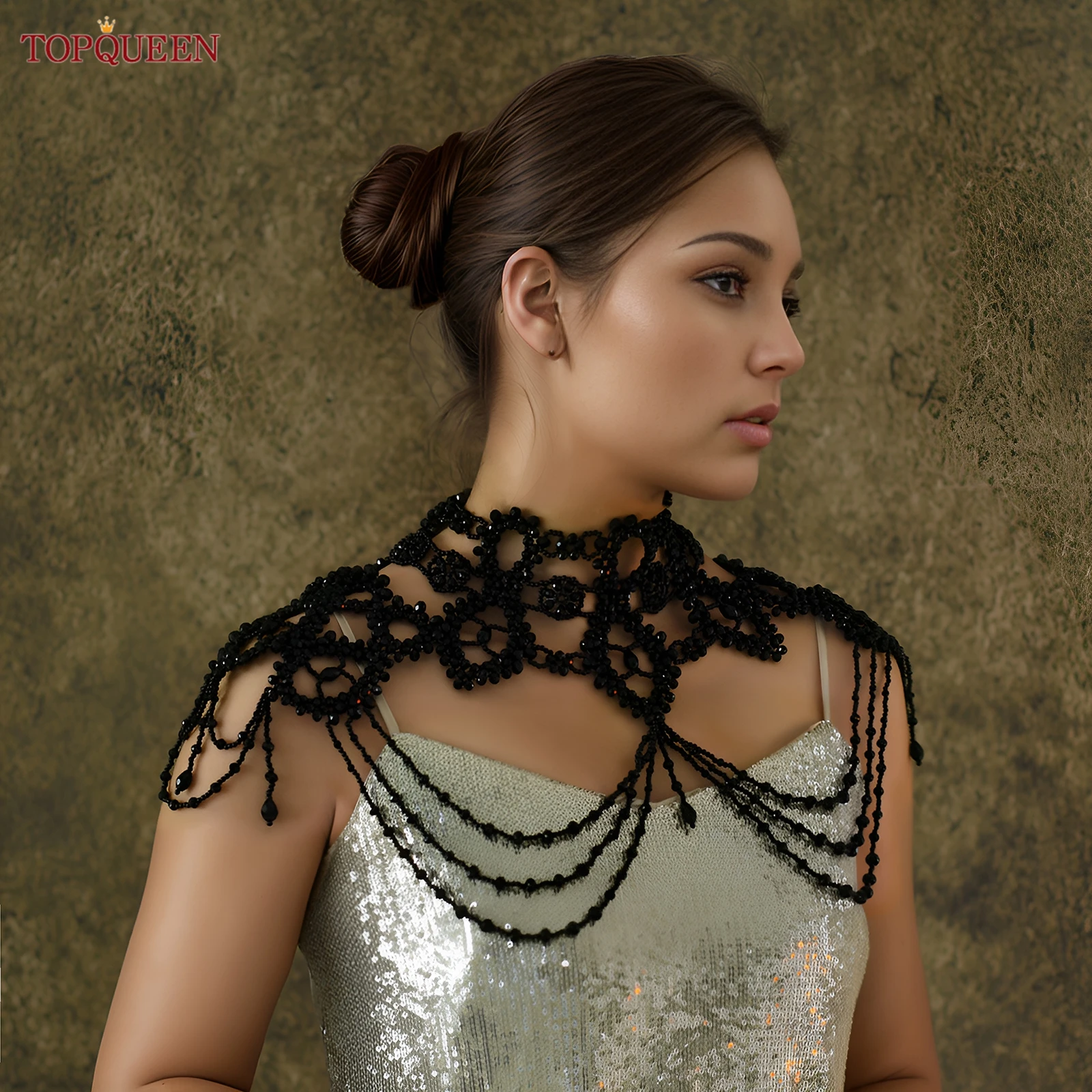 TOPQUEEN Vg09 Luxury Women Pearl Shawl Necklace Body Chain Sexy Diy Beaded Decoration Necklace Women Vintage Customizable
TOPQUEEN Vg09 Luxury Women Pearl Shawl Necklace Body Chain Sexy Diy Beaded Decoration Necklace Women Vintage Customizable