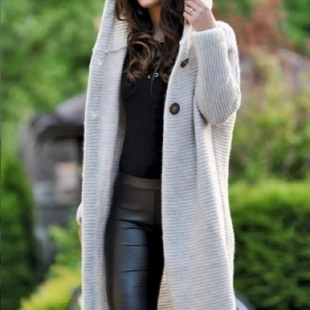 Winter Women Knit Sweater Coats Elegant Solid Color Long Sleeve Button Up Cardigan 2024 Temperament Commuting Long Hoodies
Winter Women Knit Sweater Coats Elegant Solid Color Long Sleeve Button Up Cardigan 2024 Temperament Commuting Long Hoodies