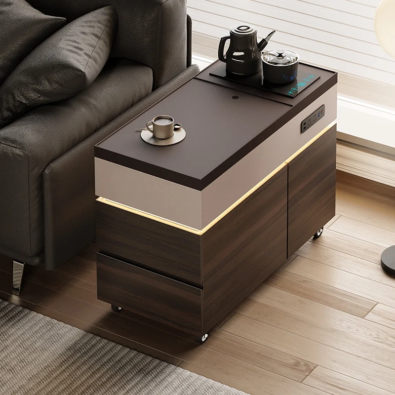 Italian minimalist mobile tea cabinet with kettle integrated sofa side cabinet side table high-end small coffee table household
Italian minimalist mobile tea cabinet with kettle integrated sofa side cabinet side table high-end small coffee table household