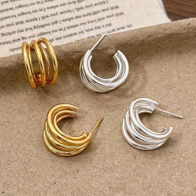 PONYKISS 925 Sterling Silver 18K Gold Exaggerated Letter C Stud Earrings for Women Minimalist Trendy Fine Jewelry Accessories
PONYKISS 925 Sterling Silver 18K Gold Exaggerated Letter C Stud Earrings for Women Minimalist Trendy Fine Jewelry Accessories