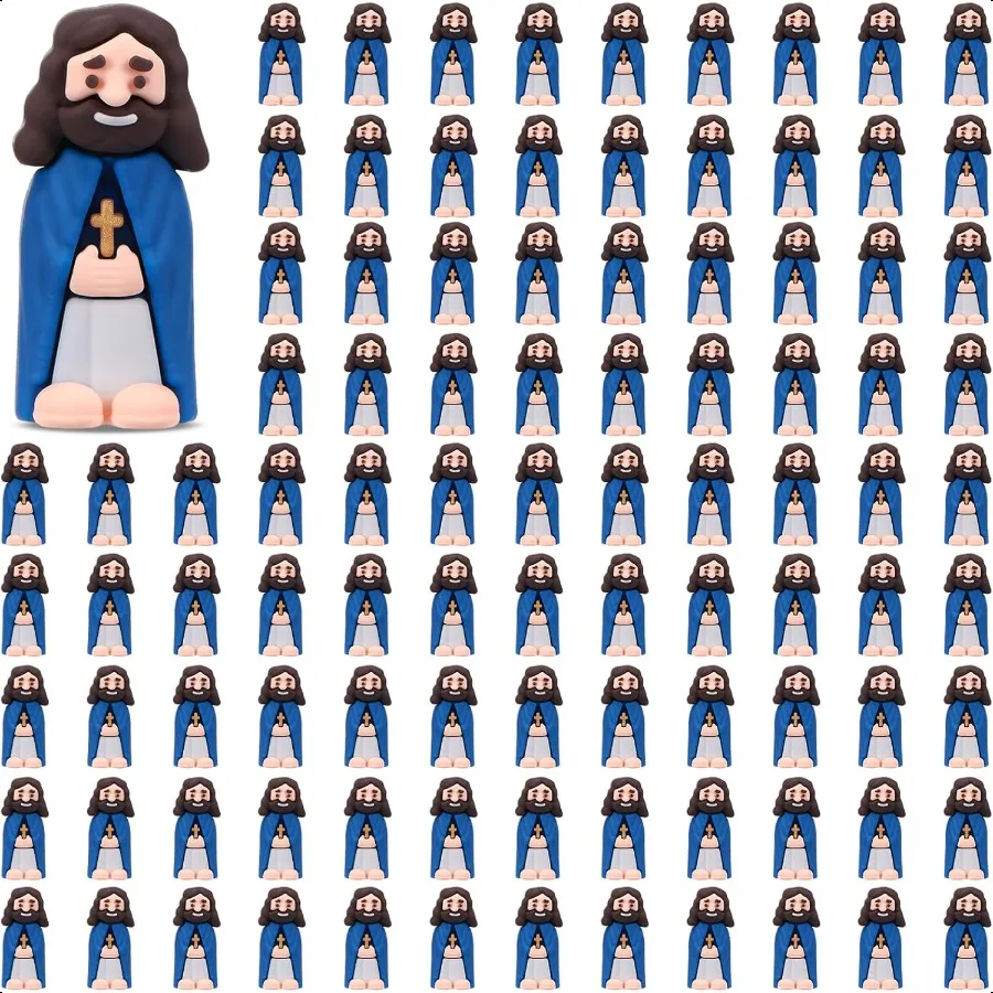Bememo 100 Pcs Jesus Toys Little Tiny Small Baby Jesus Figurine Doll to Hide and Seek Classic Religious Gifts for Easter Egg St
Bememo 100 Pcs Jesus Toys Little Tiny Small Baby Jesus Figurine Doll to Hide and Seek Classic Religious Gifts for Easter Egg St