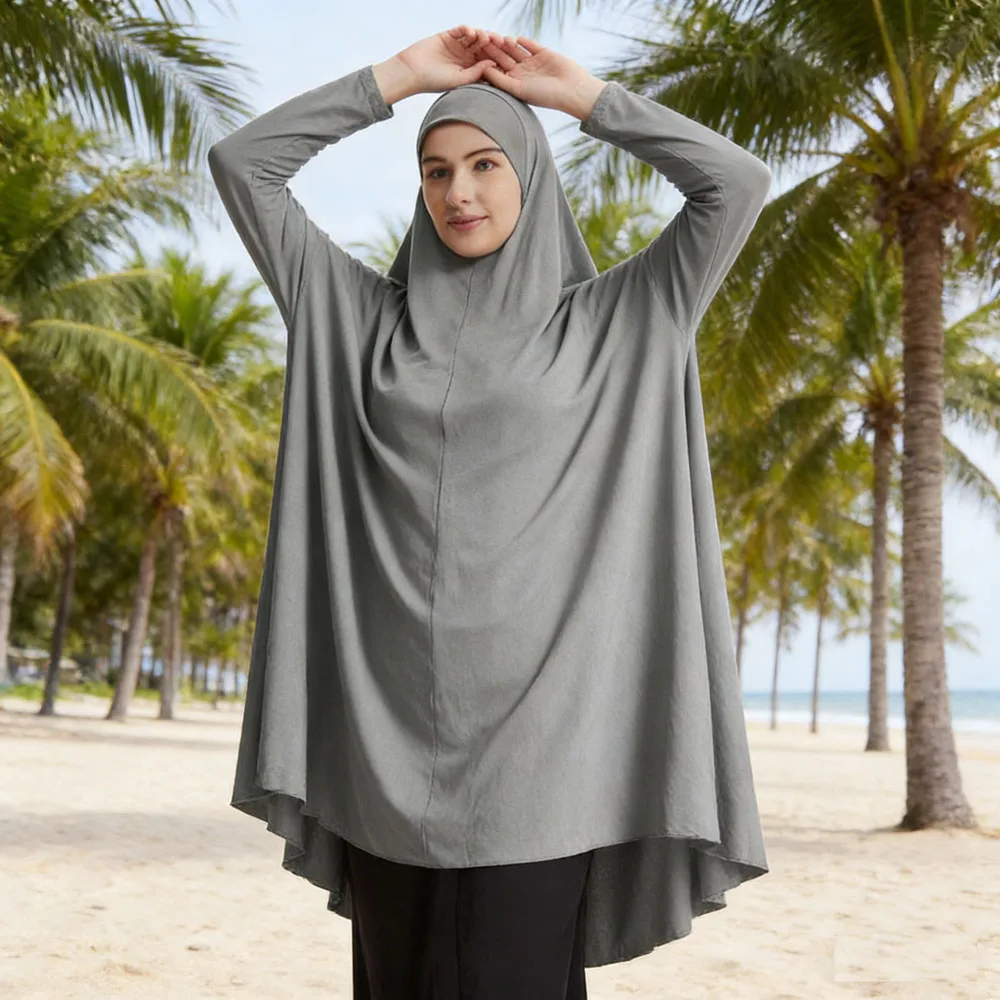 Мусульманский исламский длинный химар для женщин, однотонный мягкий хиджаб для намаза, элегантный скромный легкий молитвенный одеяние, арабский никаб для Ид
Мусульманский исламский длинный химар для женщин, однотонный мягкий хиджаб для намаза, элегантный скромный легкий молитвенный одеяние, арабский никаб для Ид