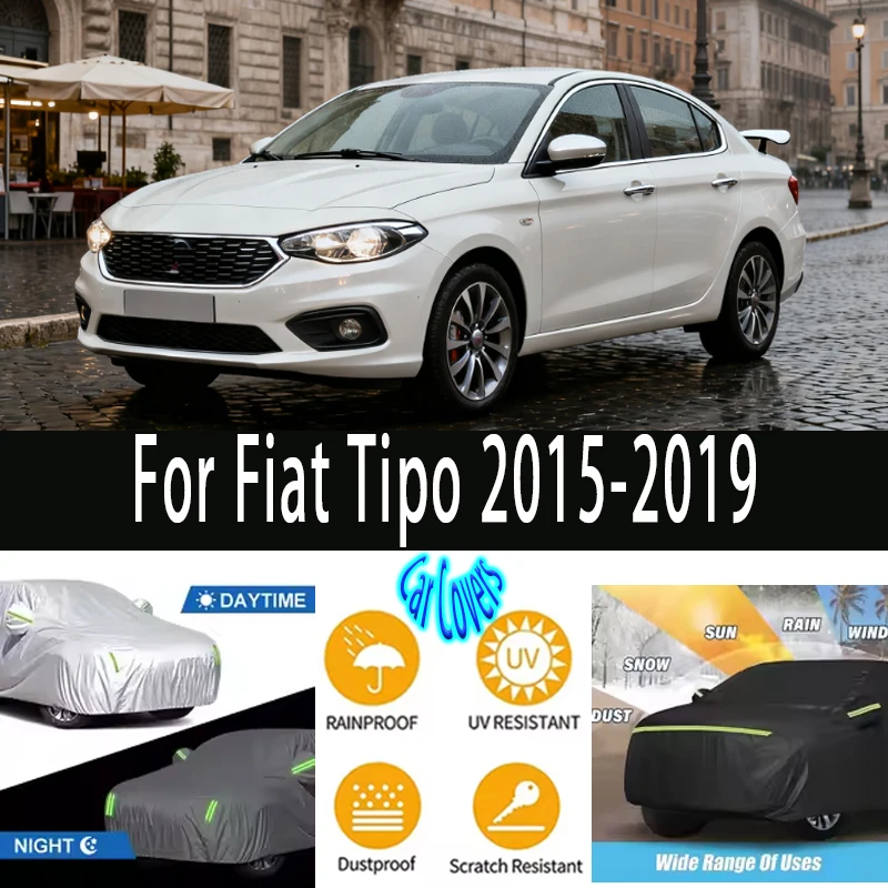 For Fiat Tipo 2015-2019 Outdoor Protection Full Car Covers Snow Cover Sunshade Waterproof Dustproof Exterior Car accessories
For Fiat Tipo 2015-2019 Outdoor Protection Full Car Covers Snow Cover Sunshade Waterproof Dustproof Exterior Car accessories