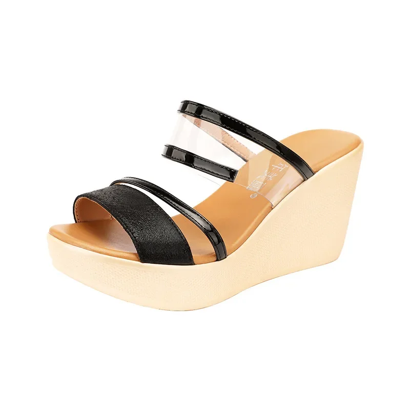 8cm Small Size 32-43 Fashion High Heels Clear Sandals Summer Wedges Slippers 2023 Women's Chunky Platform Shoes Office Beach Mom
8cm Small Size 32-43 Fashion High Heels Clear Sandals Summer Wedges Slippers 2023 Women's Chunky Platform Shoes Office Beach Mom