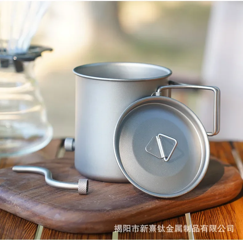 Pure Titanium Outdoor Portable Camping Set: Hand Brewing Pot, Mug, Coffee/Teacup – Single-Layer Titanium Cup for Camping Boiling
Pure Titanium Outdoor Portable Camping Set: Hand Brewing Pot, Mug, Coffee/Teacup – Single-Layer Titanium Cup for Camping Boiling