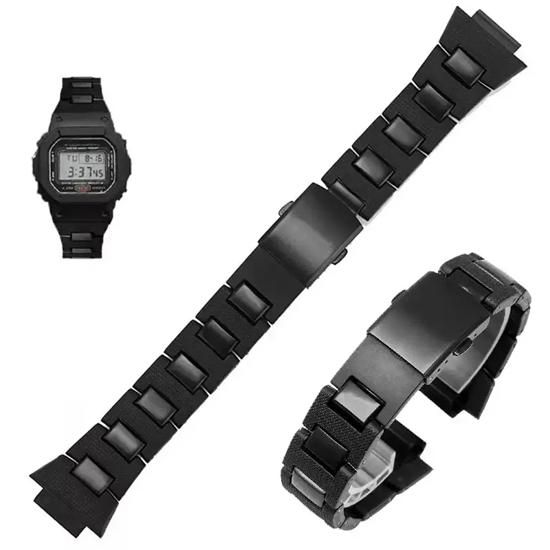 16mm Black watch belt is suitable for Casio composite plastic watch belt DW5600 / DW6900 / GWM5610GA2100m modified series
16mm Black watch belt is suitable for Casio composite plastic watch belt DW5600 / DW6900 / GWM5610GA2100m modified series