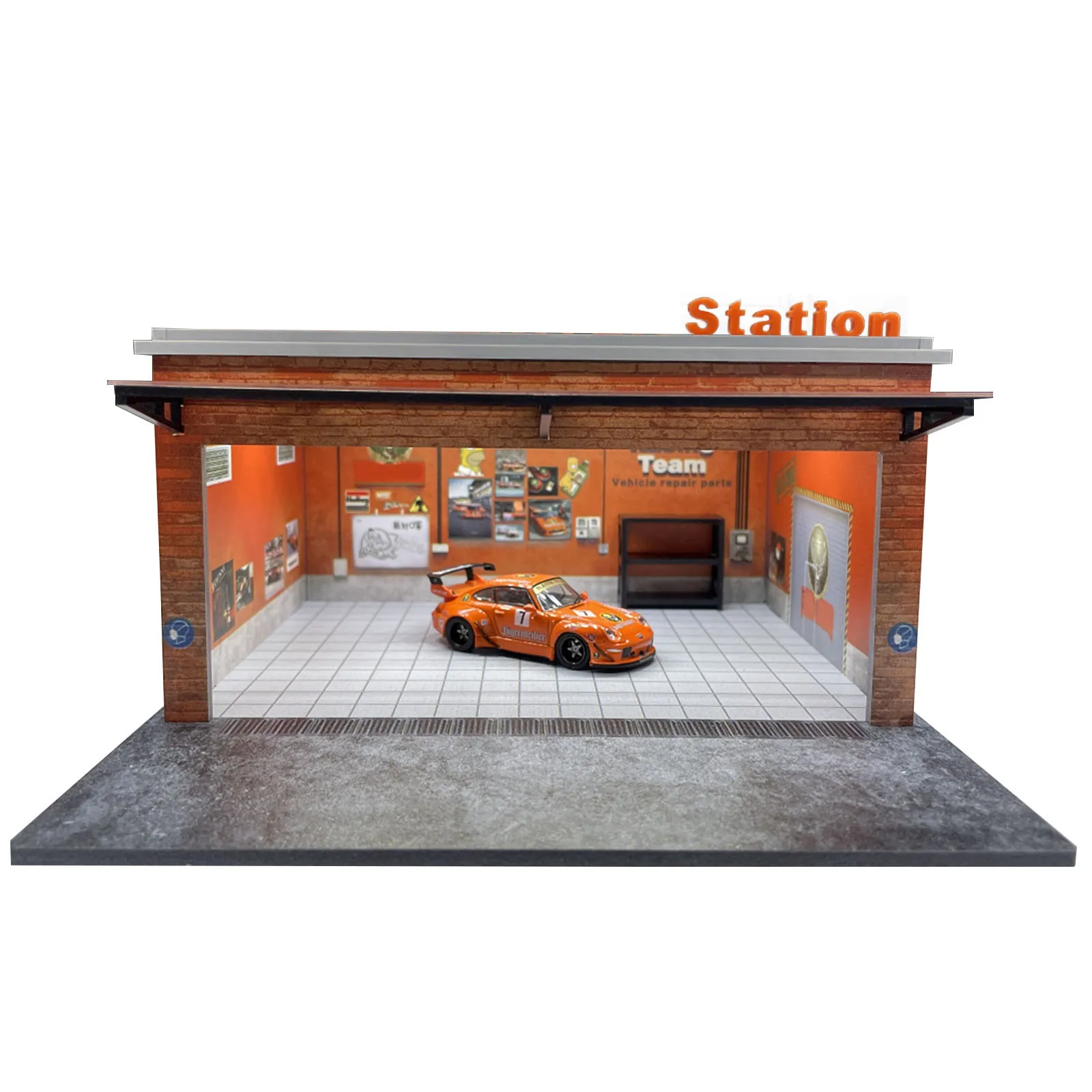 Сборная модель Диона 1:64, светодиодная подсветка, модель гаража, дисплей для парковочной станции
Сборная модель Диона 1:64, светодиодная подсветка, модель гаража, дисплей для парковочной станции
