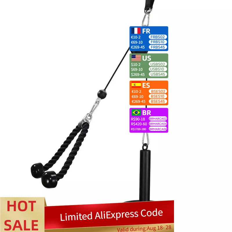 Fitness Cable Pulley System LAT Pulldown and Lift Cable Machine for Home Gym Muscle Arm Strength Training
Fitness Cable Pulley System LAT Pulldown and Lift Cable Machine for Home Gym Muscle Arm Strength Training