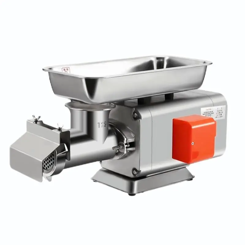 Commercial semi-automatic meat patty grinder, large capacity, 1100W motor for dicing
Commercial semi-automatic meat patty grinder, large capacity, 1100W motor for dicing