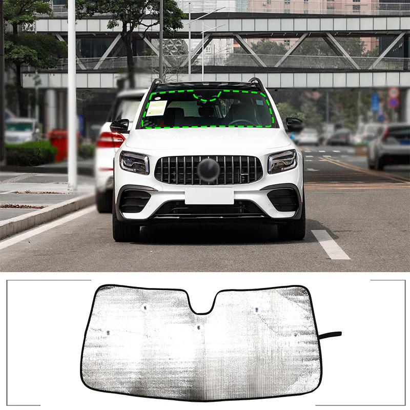 For Mercedes-Benz GLB 2023 Aluminum Foil Silver Car Front Glass Anti-ultraviolet Sunshade Car Interior Protection Accessories
For Mercedes-Benz GLB 2023 Aluminum Foil Silver Car Front Glass Anti-ultraviolet Sunshade Car Interior Protection Accessories
