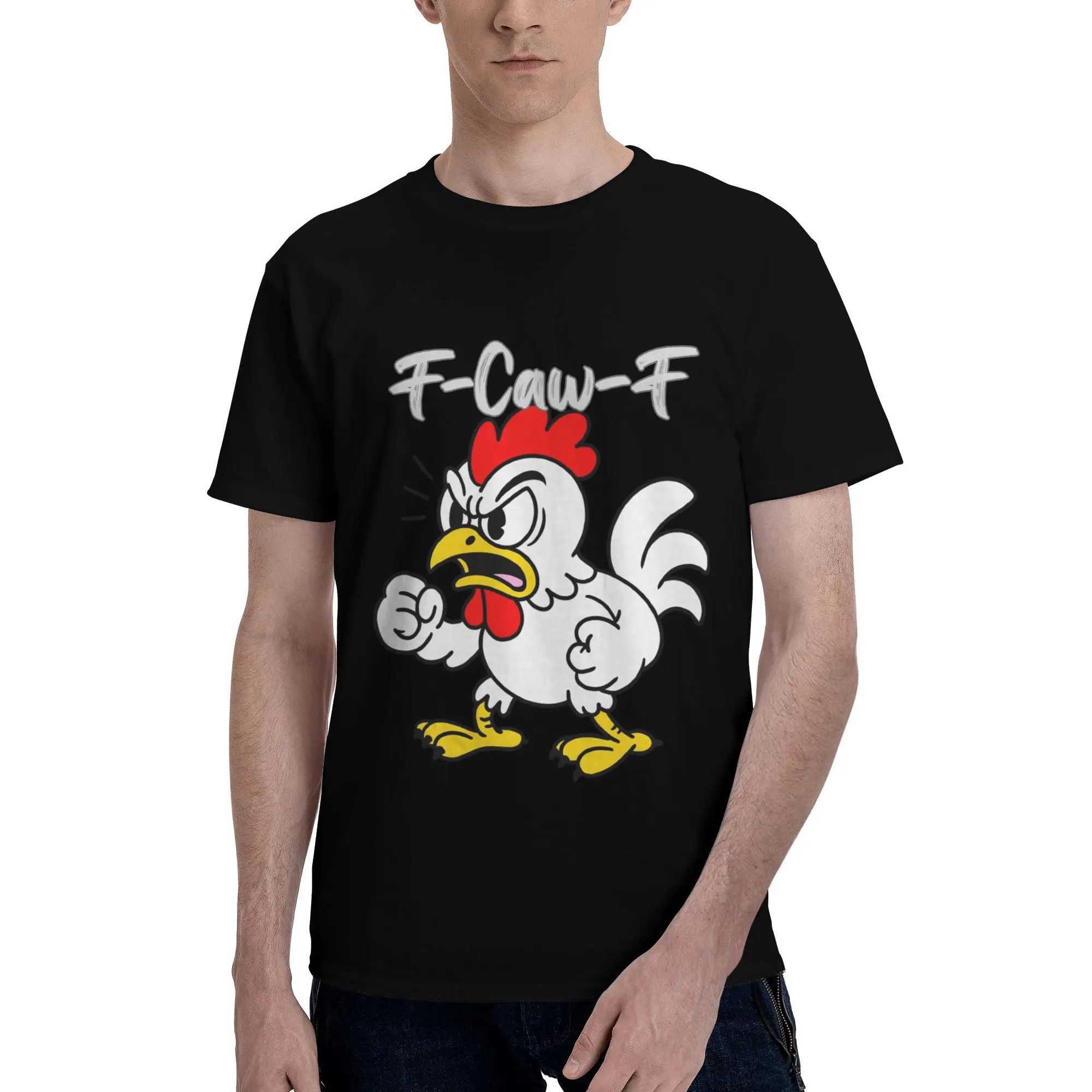 Men Women Printed Funny F-Caw-F Chicken FCAWF Tee T Shirt Cotton T-shirts Clothes
Men Women Printed Funny F-Caw-F Chicken FCAWF Tee T Shirt Cotton T-shirts Clothes