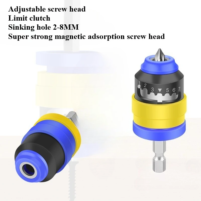 Gypsum Board Screw Head Adjustable Depth Positioning Screwdriver Nozzle Electric Screwdriver Locator Wind Clutch
Gypsum Board Screw Head Adjustable Depth Positioning Screwdriver Nozzle Electric Screwdriver Locator Wind Clutch
