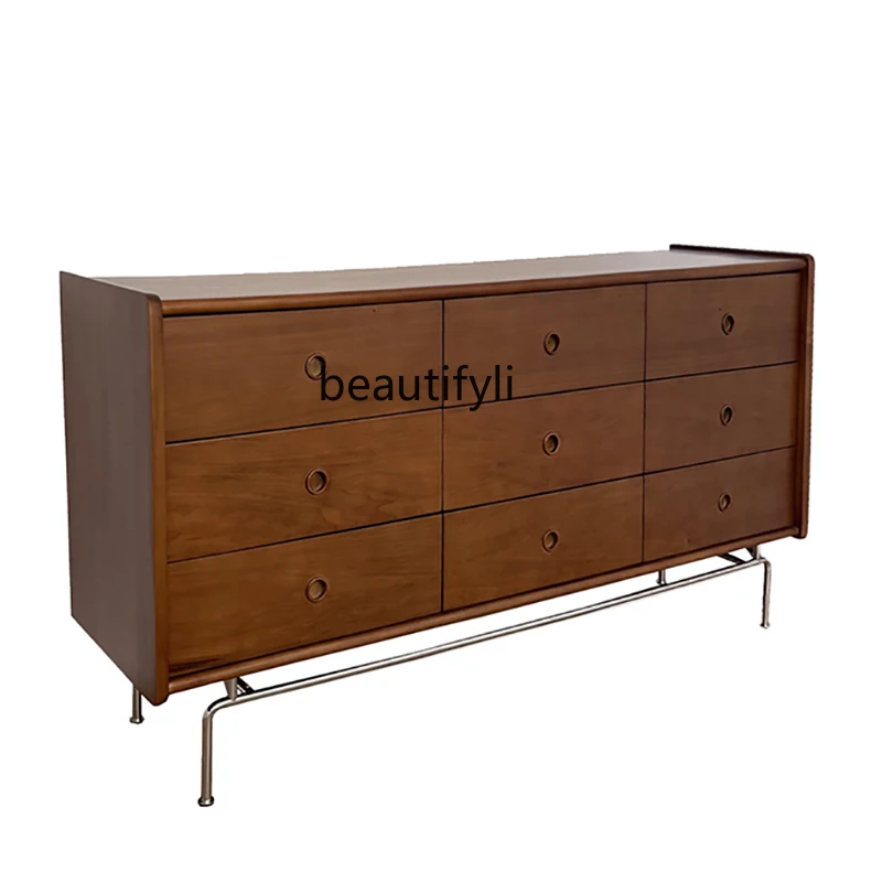 Nordic Light Luxury Solid Wood Antique Chest of Drawers Bedroom Modern Minimalist Retro Storage Chest of Drawer furniture
Nordic Light Luxury Solid Wood Antique Chest of Drawers Bedroom Modern Minimalist Retro Storage Chest of Drawer furniture