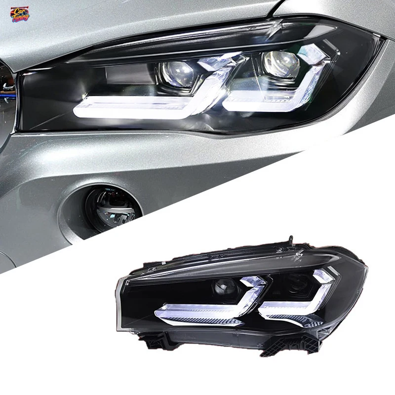 Подходит для BMW X5 14-18, комплект фар F15, модифицированные светодиодные дневные ходовые огни, указатели поворота, линзы F16, X6.
Подходит для BMW X5 14-18, комплект фар F15, модифицированные светодиодные дневные ходовые огни, указатели поворота, линзы F16, X6.
