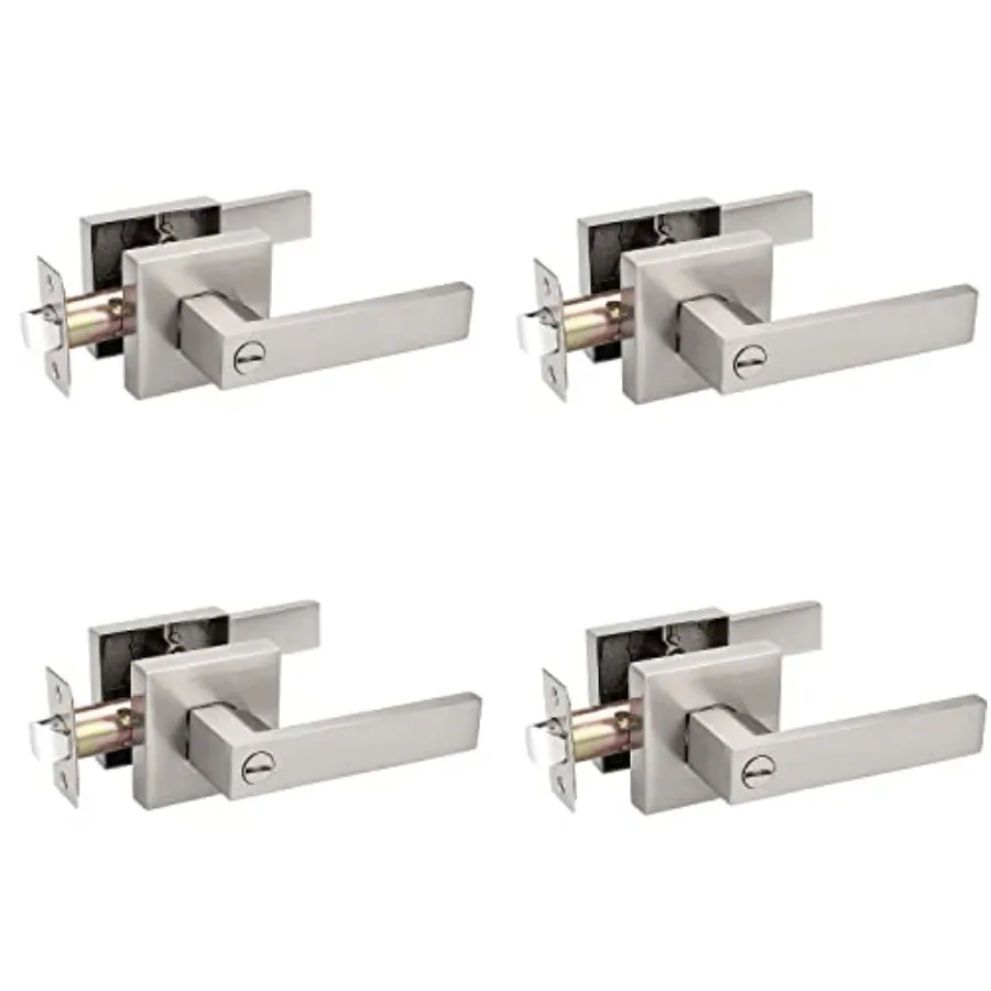 Square Door Lever Privacy Door Lock Handleset Keyless Lockset Door Knobs Storage Room Bathroom Set No Key in
Square Door Lever Privacy Door Lock Handleset Keyless Lockset Door Knobs Storage Room Bathroom Set No Key in