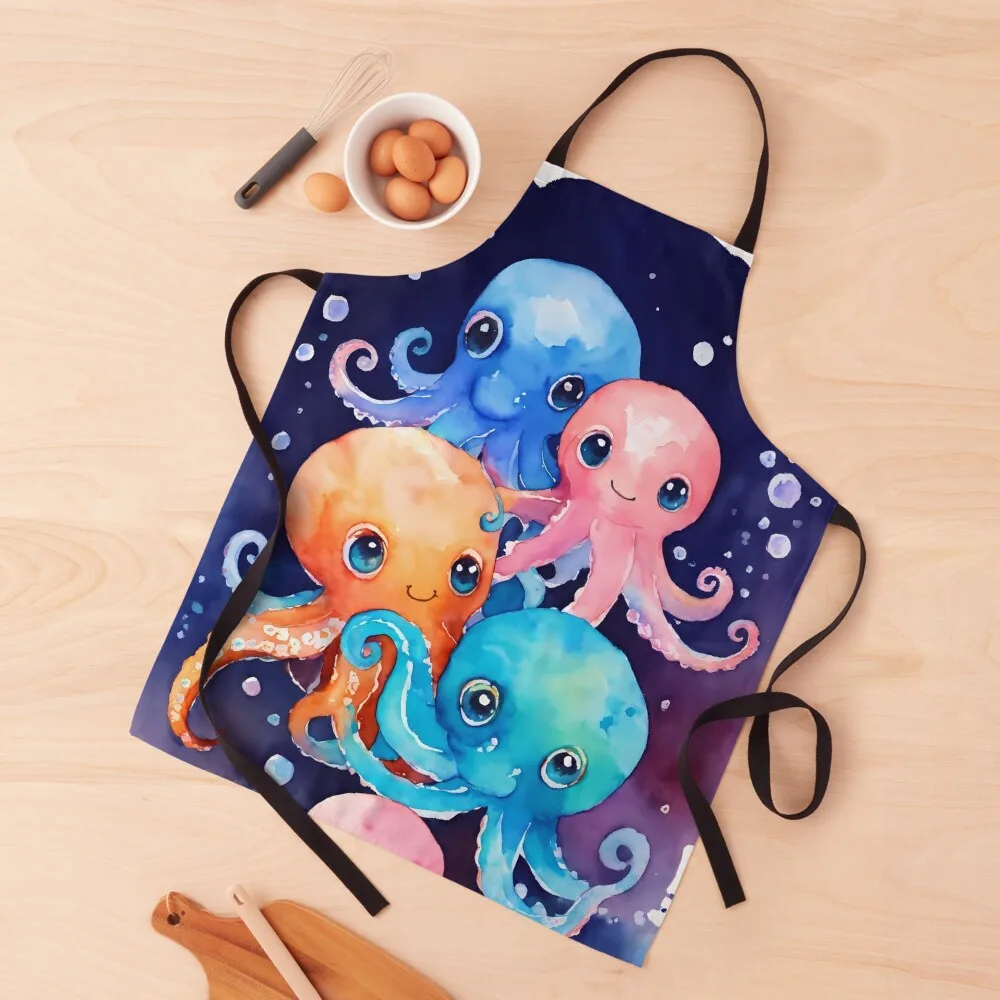 Cute Watercolor Baby Octopuses Apron Kitchen Kawaii Accessories Beauty Men kitchen Apron
Cute Watercolor Baby Octopuses Apron Kitchen Kawaii Accessories Beauty Men kitchen Apron