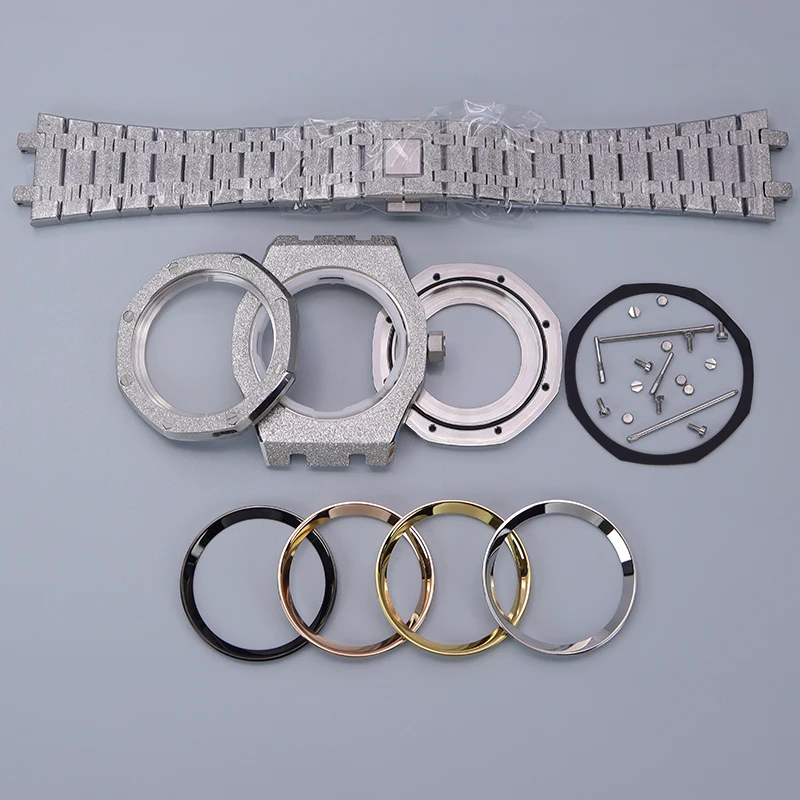 41mm Luxury Starry sand Watch Case Bracelet Parts For Seiko nh35 nh36 nh38 Movement 28.5mm Dial Waterproof Silvery Chapter Rings
41mm Luxury Starry sand Watch Case Bracelet Parts For Seiko nh35 nh36 nh38 Movement 28.5mm Dial Waterproof Silvery Chapter Rings