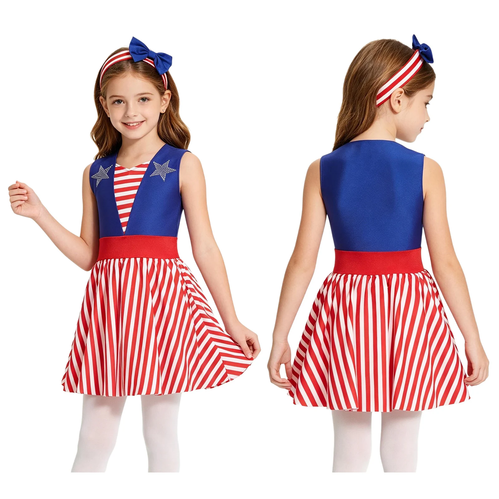 Kids Girls Ballet Leotard Tutu Dress Jersey Gymnastics Dance Camisole Ballerina Circus Dress Stars Striped Asymmetrical Dress
Kids Girls Ballet Leotard Tutu Dress Jersey Gymnastics Dance Camisole Ballerina Circus Dress Stars Striped Asymmetrical Dress