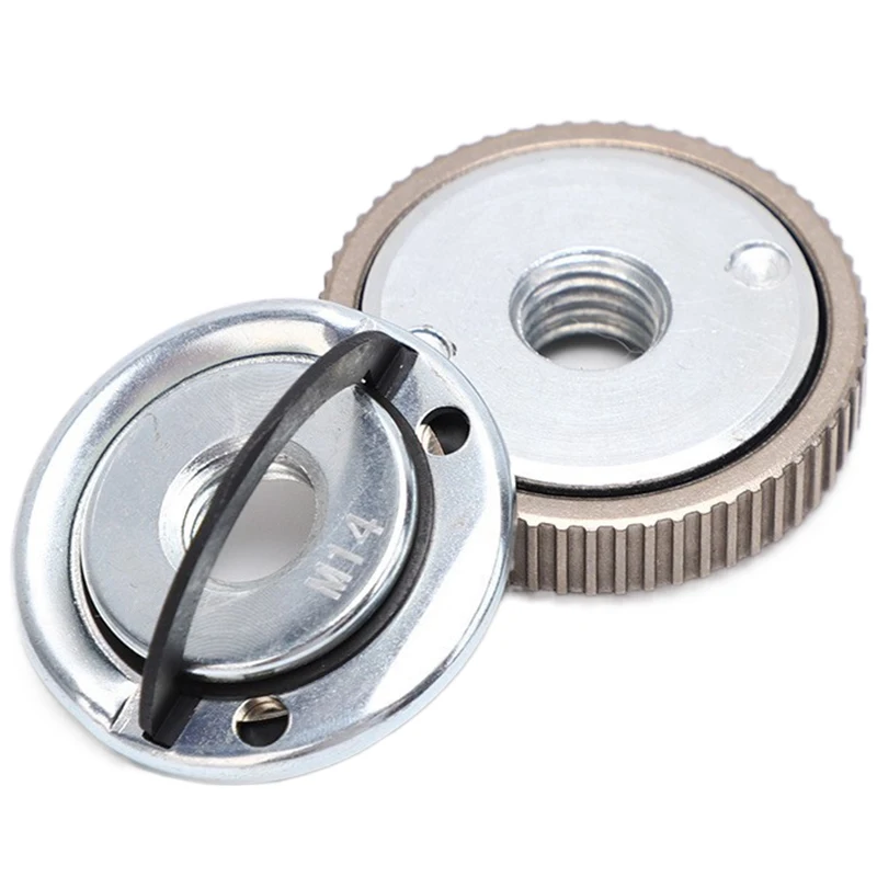 M14 Self-locking Pressing Plate Angle Grinder Quick release Flange Nut Clamping Power Chuck Power Tools Accessories
M14 Self-locking Pressing Plate Angle Grinder Quick release Flange Nut Clamping Power Chuck Power Tools Accessories