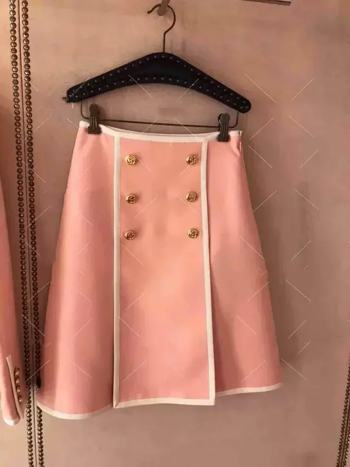 New spring metal double buckle side skirt have
New spring metal double buckle side skirt have