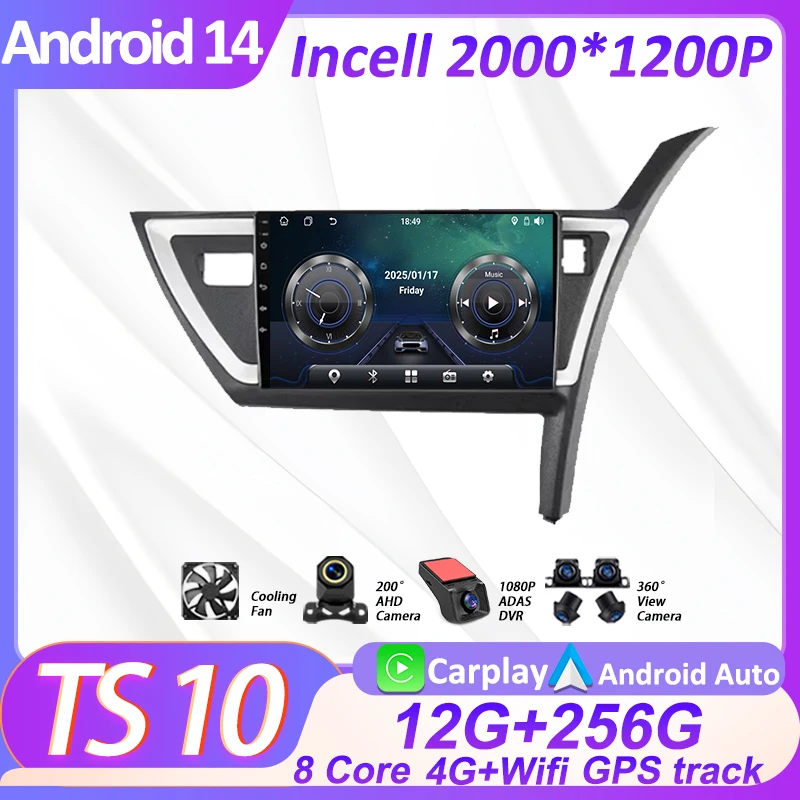 2 Din Car Radio Stereo Head Unit Wireless Android Auto For Toyota Auris Mk2 2013+ CarPlay Navigation GPS Carplay Stereo 5G Wifi
2 Din Car Radio Stereo Head Unit Wireless Android Auto For Toyota Auris Mk2 2013+ CarPlay Navigation GPS Carplay Stereo 5G Wifi
