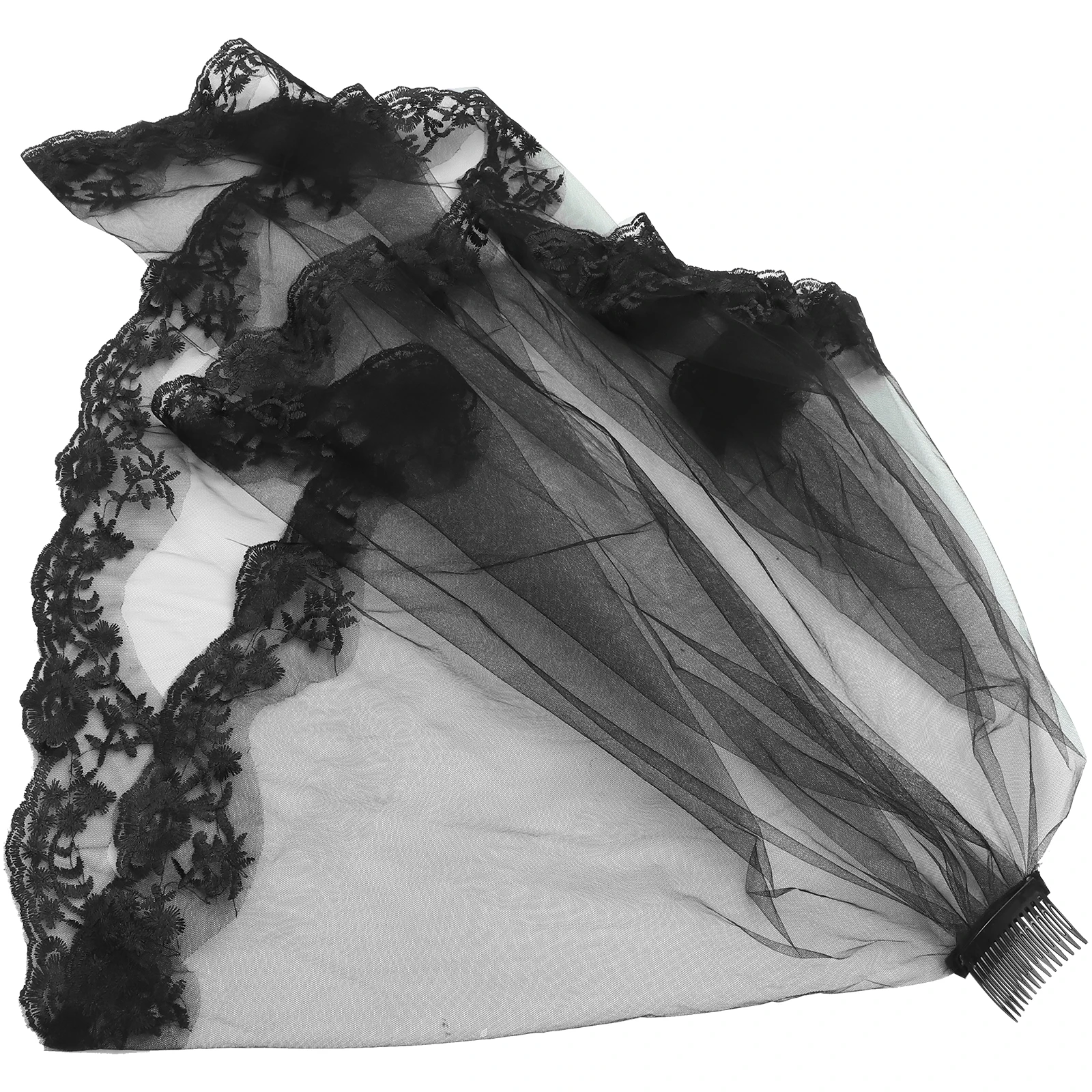 Beautiful Bridal Veil Elegant Black Lace Wedding Veil for Women Halloween Bride Photo Props Long Lasting Soft Tulle Mantilla
Beautiful Bridal Veil Elegant Black Lace Wedding Veil for Women Halloween Bride Photo Props Long Lasting Soft Tulle Mantilla