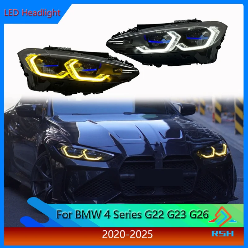For BMW 4 Series G22 G23 G26 M4 Modified LED Laser Headlight Assembly Dual Color Golden Eye Headlight Daytime Running Light
For BMW 4 Series G22 G23 G26 M4 Modified LED Laser Headlight Assembly Dual Color Golden Eye Headlight Daytime Running Light