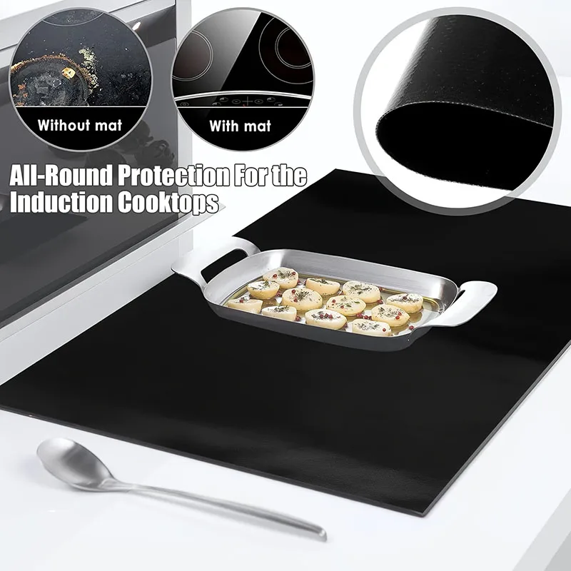 Non-Slip Induction Hob Protector Hob Cover Eco-Friendly Stain-Resistant Grease-Resistant Heating Mat For Glass Hobs Ovens
Non-Slip Induction Hob Protector Hob Cover Eco-Friendly Stain-Resistant Grease-Resistant Heating Mat For Glass Hobs Ovens