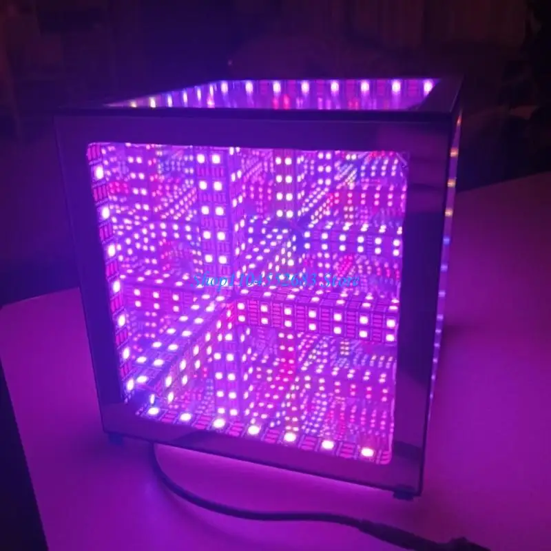 Y6GD Creative Colorful Cubes Lamp Depth Illusion Effect Dynamic Music Mode App Remote Control USB Powered Ambients Lighting