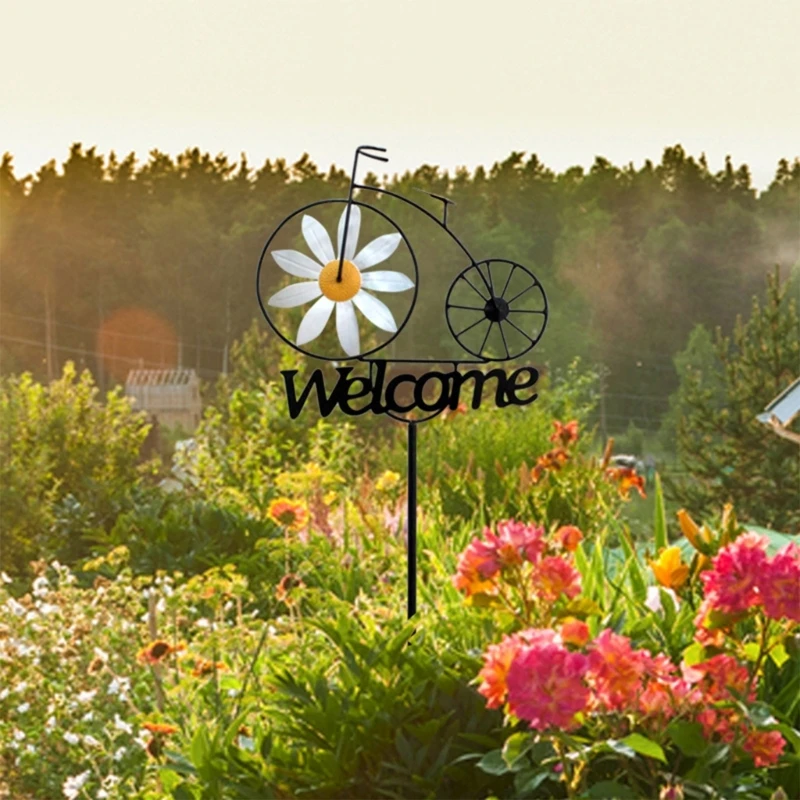 Welcome Bicycles Windmills Colorful Flower Bike Pinwheels Wind Spinner for Outdoor Garden Yard Decorations Children Kid Toy
Welcome Bicycles Windmills Colorful Flower Bike Pinwheels Wind Spinner for Outdoor Garden Yard Decorations Children Kid Toy